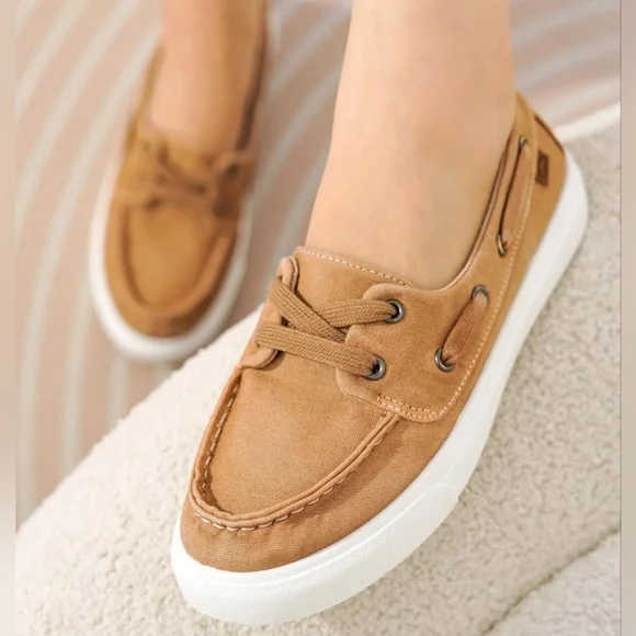 NIB Project Cloud Boat Deck Shoes Sneakers Loafers Size 9 Topsiders Canvas - Picture 6 of 13